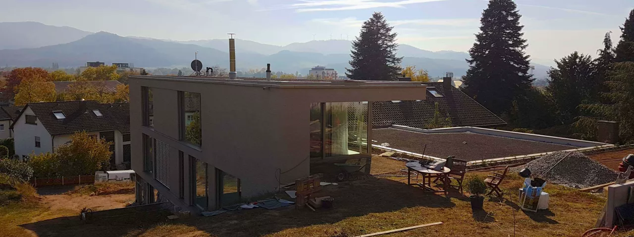 Anbau eines EFH an ein bestehendes Gebäude