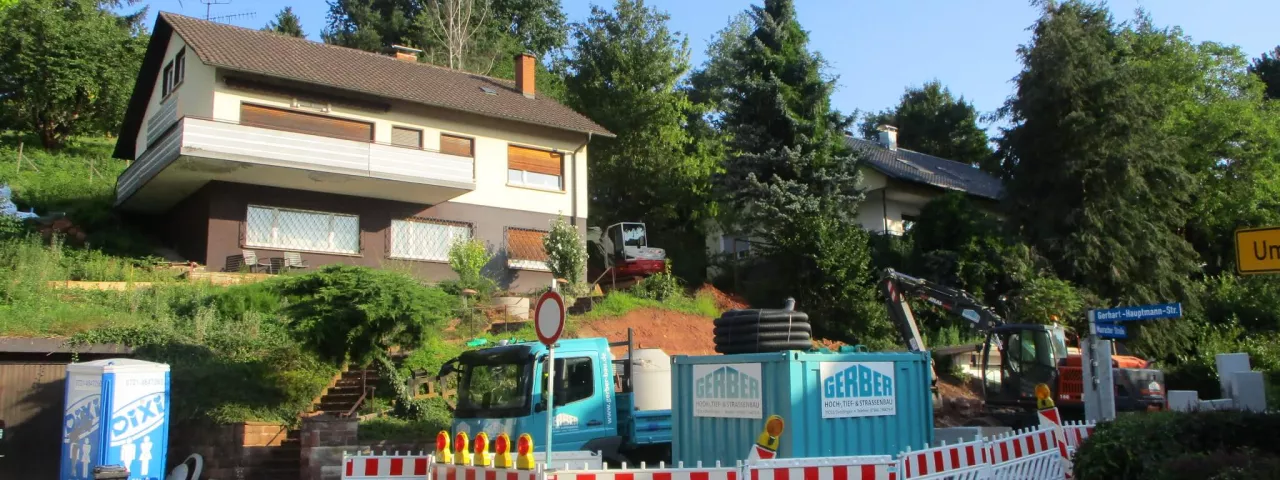 Erschließung Einfamilienhaus