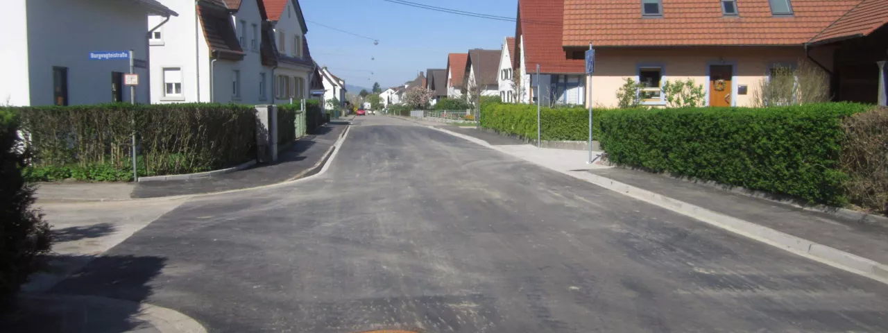 Haller-Küfer-Weg: Projekt nach erfolgtem Asphalteinbau