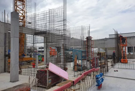 Neubau eines Betriebsgebäudes