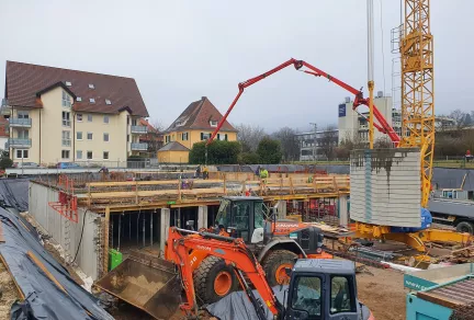 Neubau v. 5 MFH mit TG