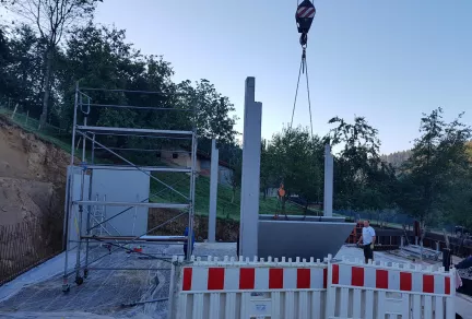 Neubau einer landwirtschaftlichen Gerätehalle