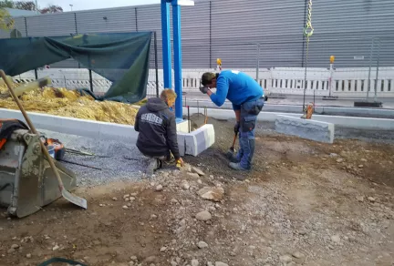 Sanierung einer Betriebsfläche