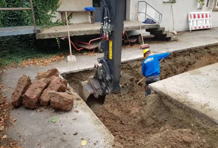 Neubau NW-Netz, Wasserversorgung Domäne Hochburg 
