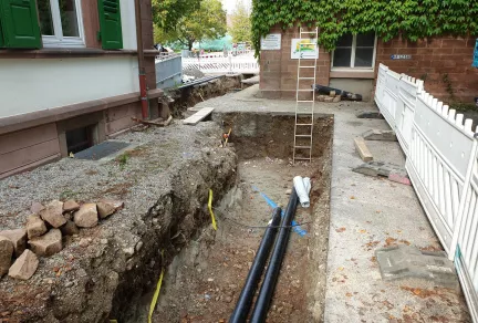 Neubau NW-Netz, Wasserversorgung Domäne Hochburg 