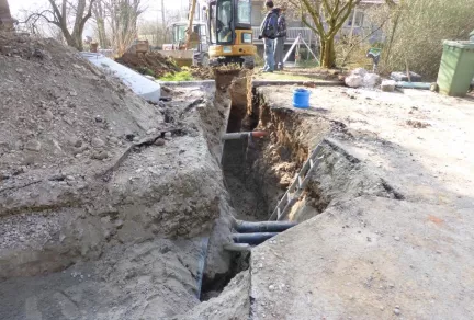 Neubau NW-Netz, Wasserversorgung Domäne Hochburg 