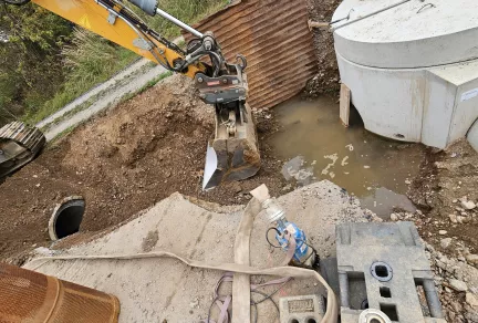 Neubau eines Entwässerungsgrabensystems 