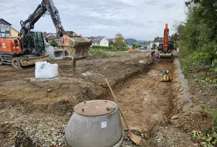 Erschließung Baugebiet 
