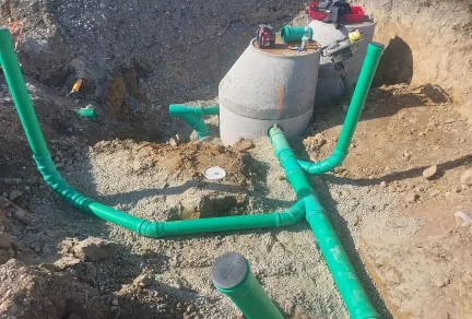 Neubau Betriebsgebäude, Erschließungsarbeiten