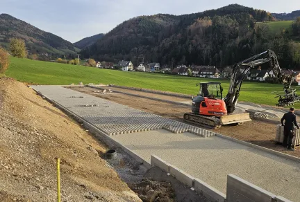 Rehaklinik Glotterbad, Erweiterung Parkplatz