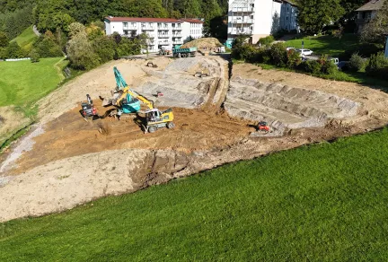 Rehaklinik Glotterbad, Erweiterung Parkplatz